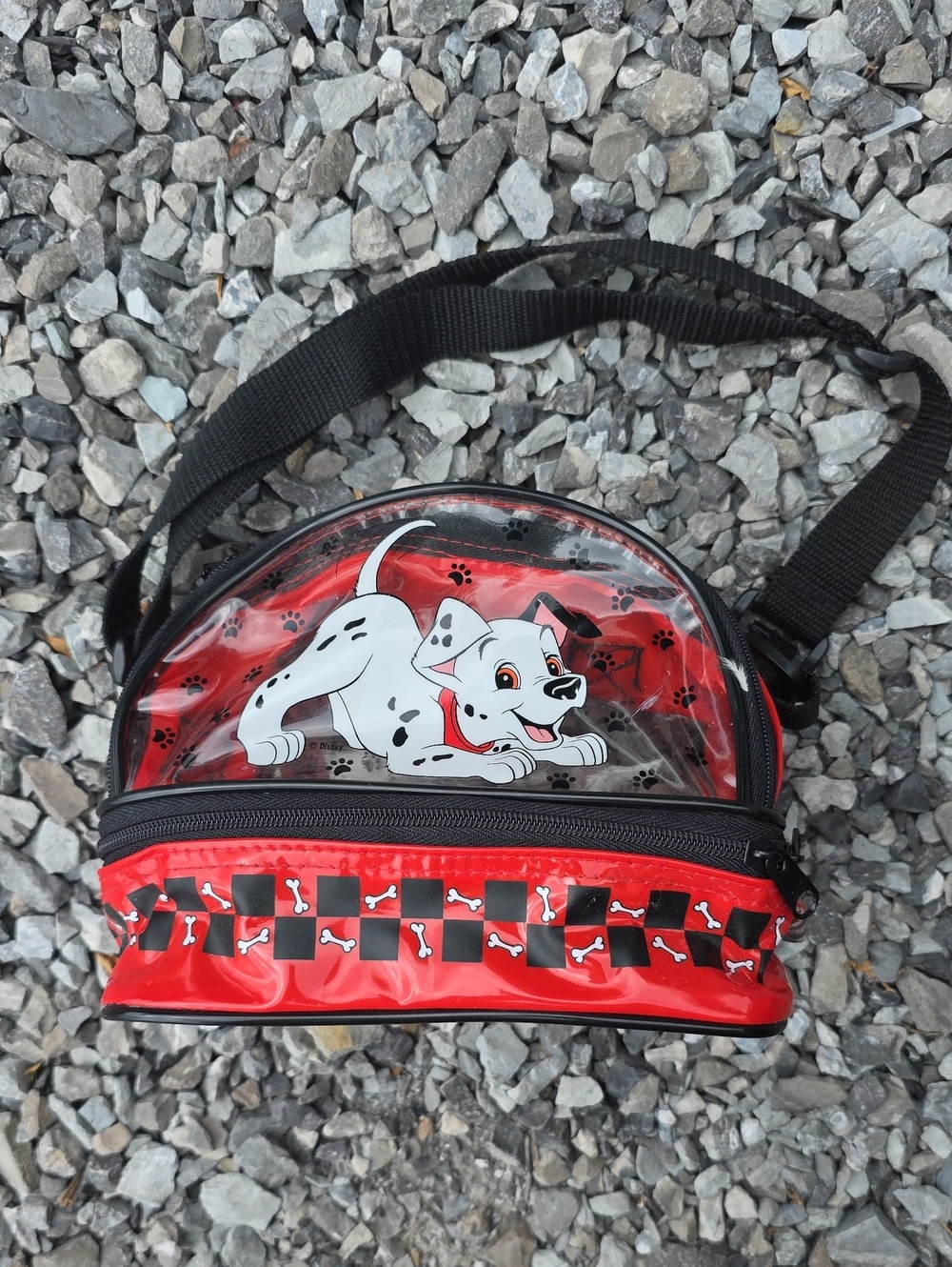 Vintage Disney Red and Black 101 Dalmatians Kids Crossbody Bag
